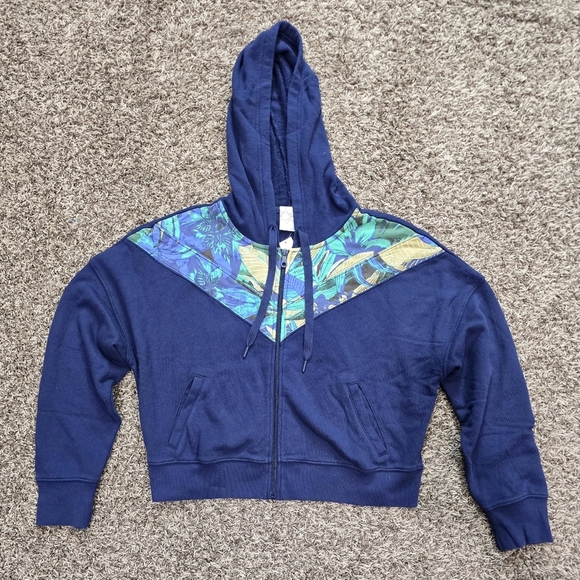 aerie Tops - OFFLINE By Aerie Weekend Fleece Full Zip Hoodie, Navy S NWT